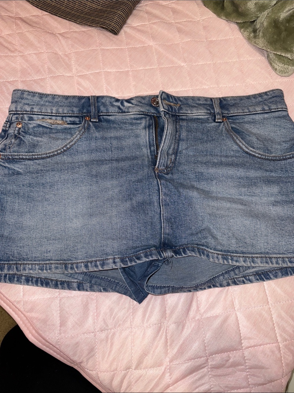 Garage Light Blue Denim Jean Shorts